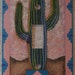 Acrylic Single Switch Plate Frame with Southwest Cactus Art