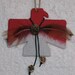 Sand Painted Thunderbird Ornament with Feathers and Bells