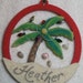 Personalized Palm Tree Christmas Ornament