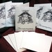 Set of 5 Christmas Cards – No Room at the Inn – Puppy in the Stable