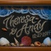 Customized Beach Sand Painting with Black Sand, Natural Seashells, and Ocean Waves