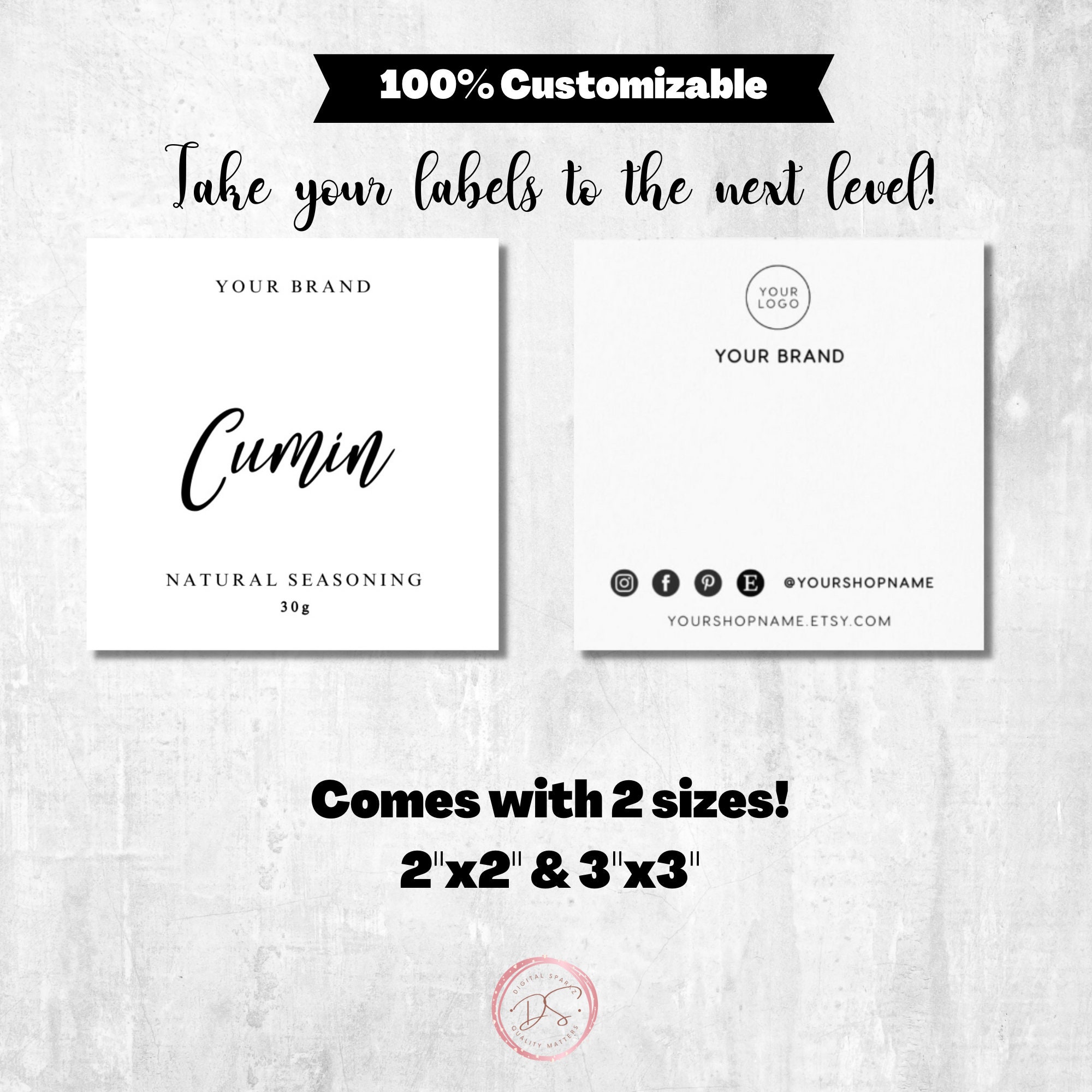 DIY Pantry Food Label Template Custom Kitchen Label, Simple Label ...