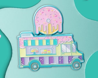 Donut Food Truck Enamel Pin