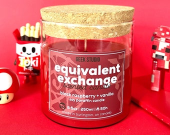 Equivalent Exchange Candle - black raspberry + vanilla