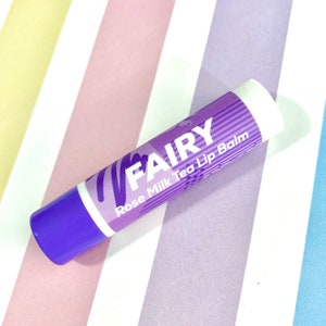 Fairy Rose Milk Tea Lip Balm - all natural handmade geek balm