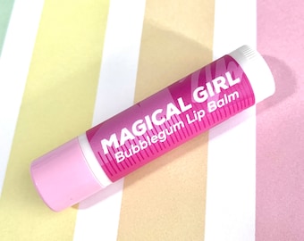 Magical Girl Bubblegum Lip Balm - balsamo geek fatto a mano tutto naturale