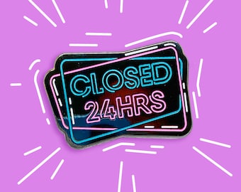 Always Closed Enamel Pin