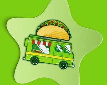 Taco Food Truck Enamel Pin