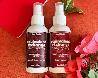 Equivalent Exchange Body & Room Spray - lampone nero vaniglia