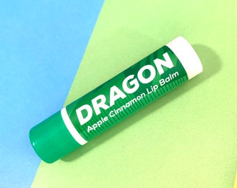 Dragon Apple Cinnamon Lip Balm - all natural handmade geek balm