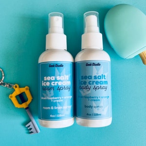 Sea Salt Ice Cream Körper- & Raumspray - blau Himbeere + Orange + Creme
