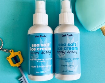 Sea Salt Ice Cream Body & Room Spray - blue raspberry + orange + cream