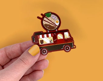 Ramen Food Truck Sticker | Waterproof Laptop Water bottle iPad Bullet Journal Planner Die Cut Matte Stickers