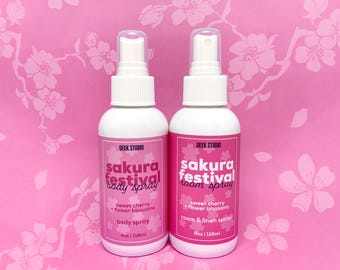Sakura Festival Body & Room Spray - sweet cherry + flower blossoms