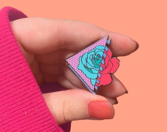 Perno di smalto rosa fratturato