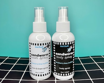 Sandworm Body & Room Spray - blueberry lime muffins