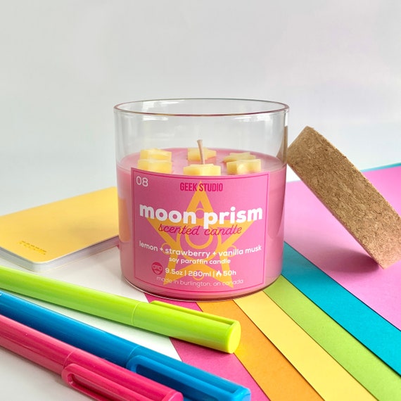 Moon Prism Candle Lemon Strawberry Vanilla Musk