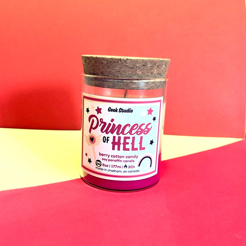 Princess of Hell Candle berry cotton candy image 4