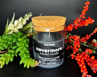 Vela Nevermore - vainilla y frambuesa negra