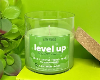 Level Up Candle - citrus + coconut + floral + musk