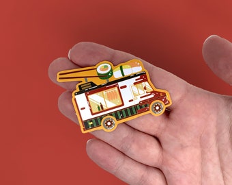 Sushi Food Truck Sticker | Waterproof Laptop Water bottle iPad Bullet Journal Planner Die Cut Matte Stickers