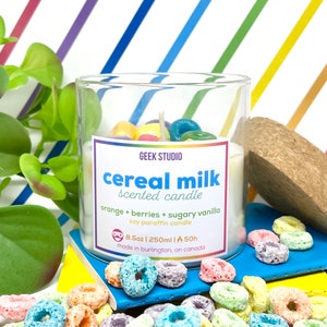 Cereal Milk Candle - orange + berries + sugary vanilla