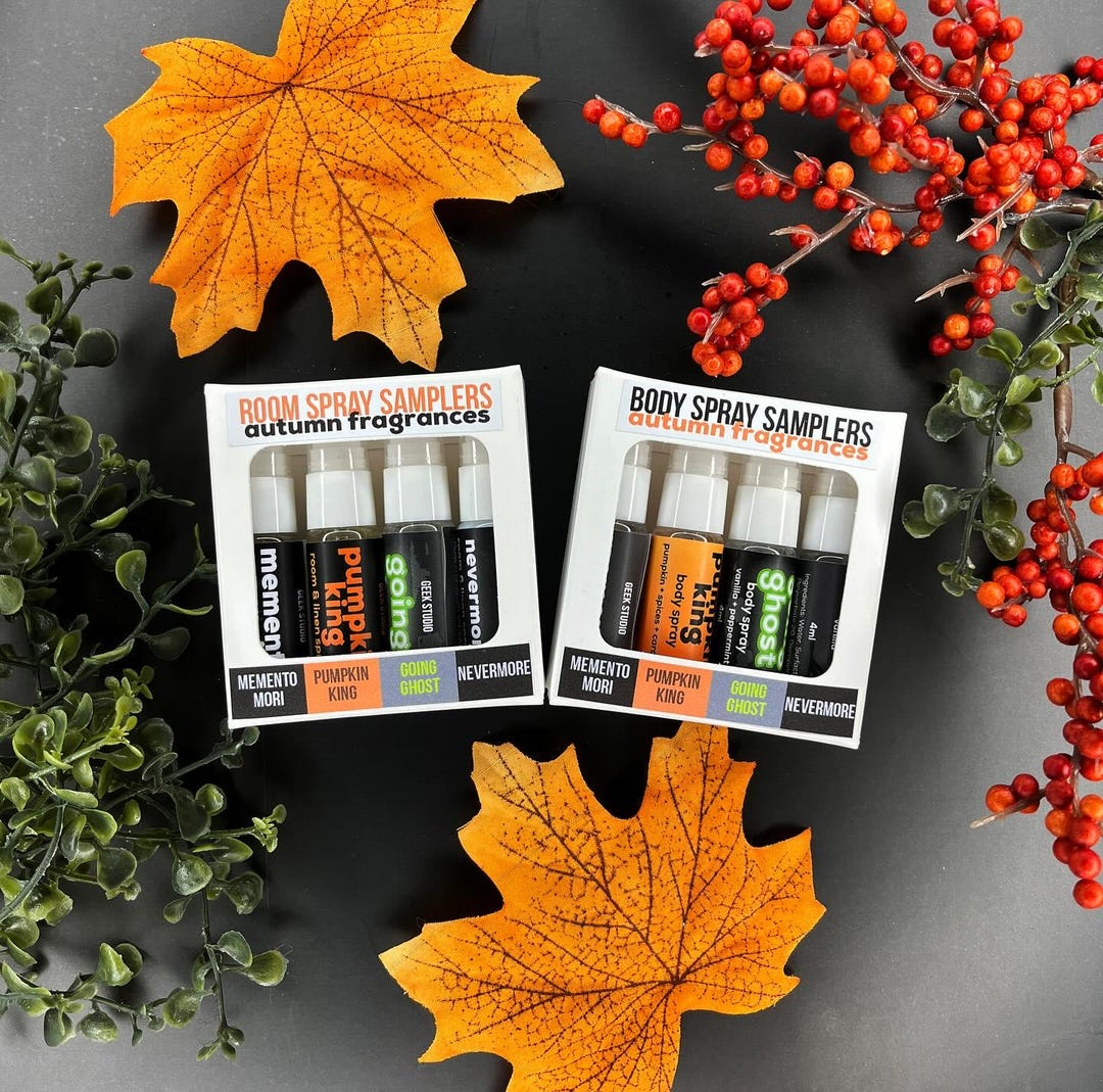 Mini Body Spray Set Room & Body Spray Mini Set - Autumn Scents - Etsy