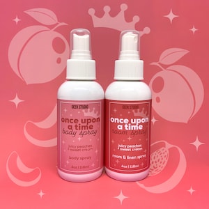 Es war einmal ein Körper- & Raumspray - saftige Pfirsiche + süße Sahne