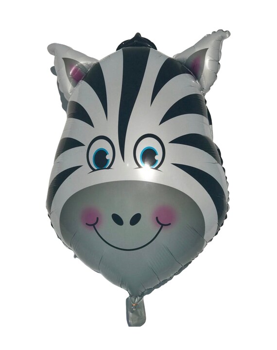 33 Zebra Gesicht Mylar Foil Ballon Tier Geburtstag Etsy