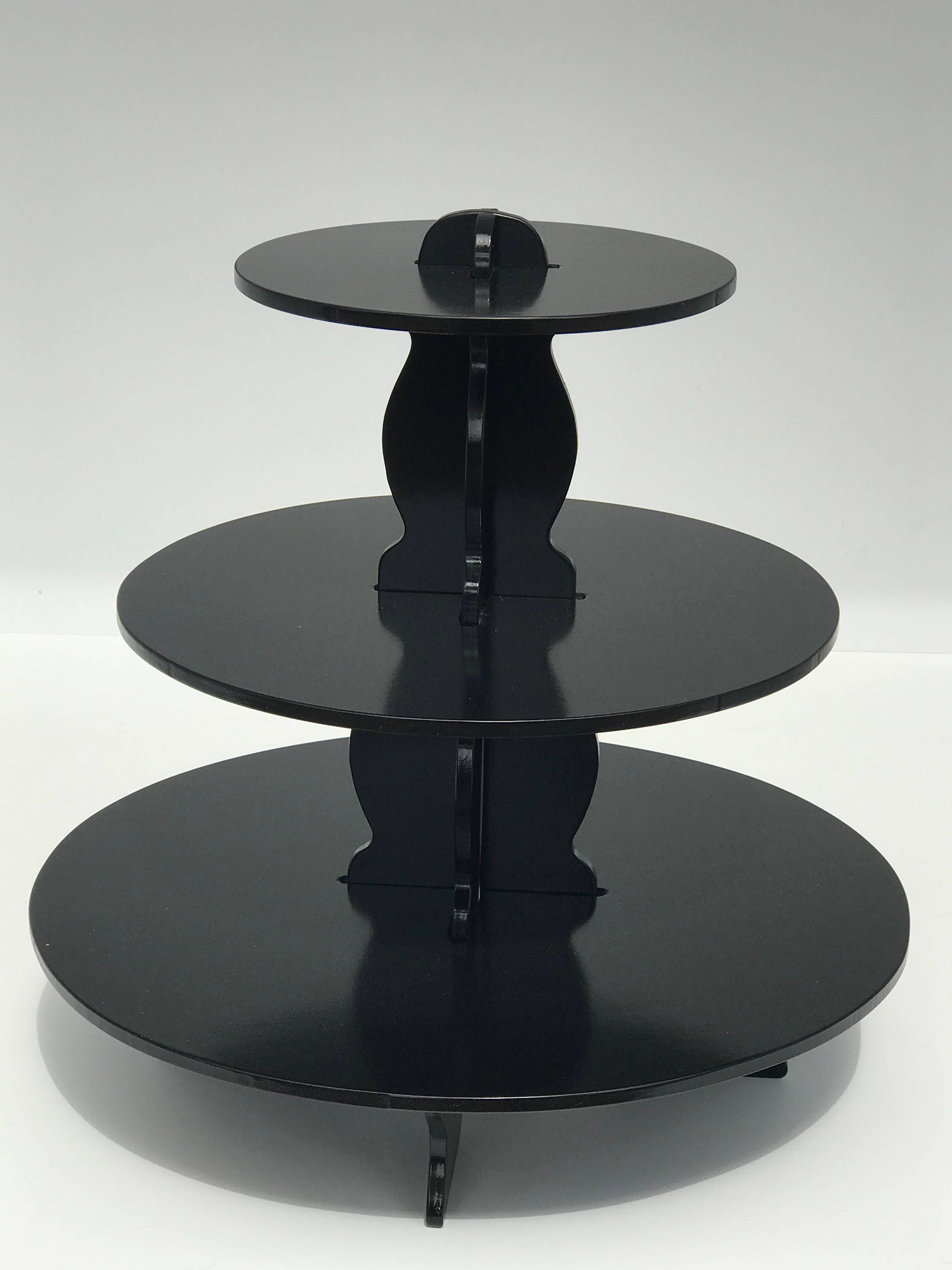 3 Tier Black Cupcake Stand/Dessert Stand Etsy