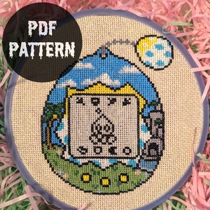 Chao Tamagotchi Cross Stitch Pattern