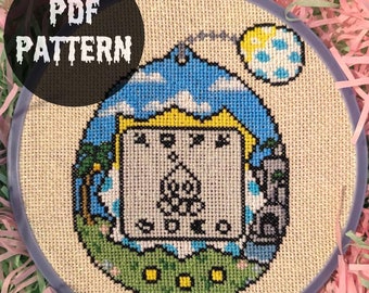 Chao Tamagotchi Cross Stitch Pattern