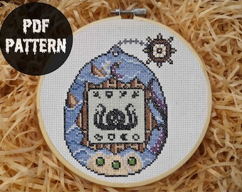 Kraken Tamagotchi Cross Stitch Pattern