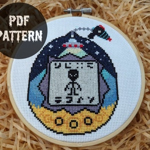 Alien Tamagotchi Kreuzstichmuster