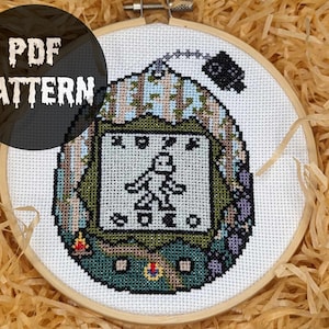 Bigfoot Tamagotchi Cross Stitch Pattern