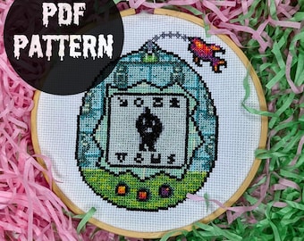 Stardew Valley Krobus Cross Stitch Pattern