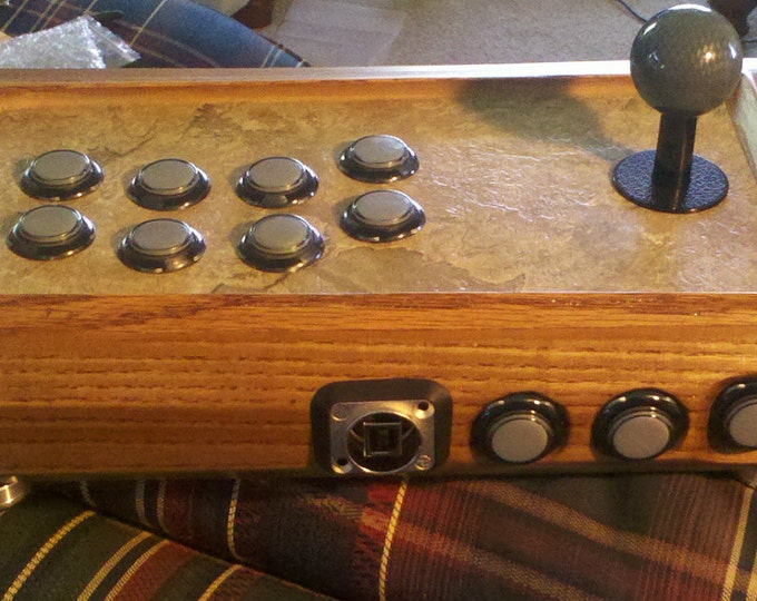 Custom Oak "Sanwa" Arcade Stick.