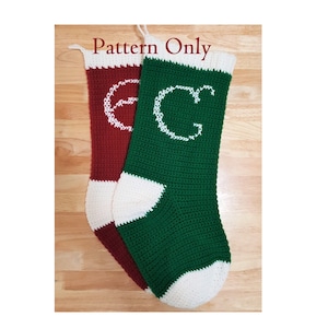 Large Christmas Stocking Crochet Pattern (PDF Download) PATTERN ONLY