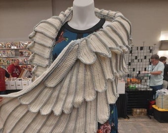 Crocheted Winged Shawl