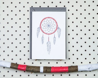 Letterpress card - Dreamcatcher