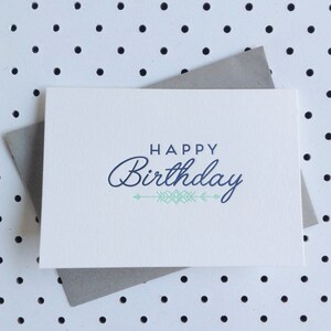 Alles Gute zum Geburtstag-Buchdruck-Karte