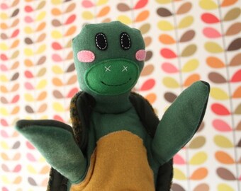 Sea turtle hand puppet