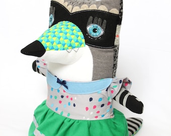 Doll clothing animal softie princess dress handmade