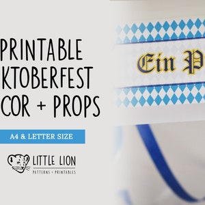 Printable Oktoberfest Party Decor & Props Kit