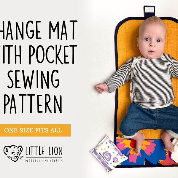 Baby Change Mat With Diaper Pocket Sewing Pattern