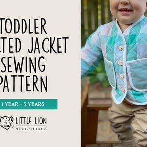 Toddler Quilted Jacket Sewing Pattern