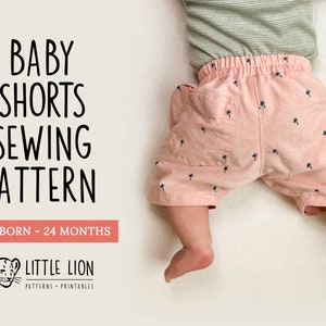 Baby Summer Shorts Sewing Pattern image 1