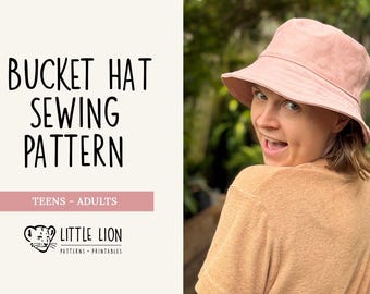 Teens & Adults Bucket Hat Sewing Pattern
