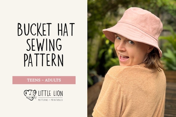 Teens & Adults Bucket Hat Sewing Pattern