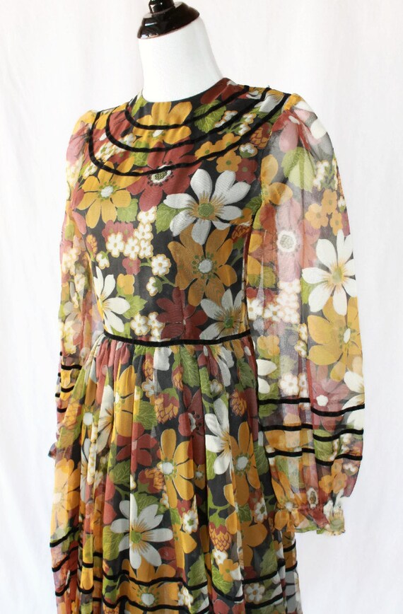 Vintage 60s Floral Dress